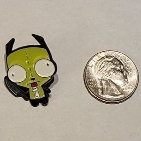 Nickelodeon's Invader Zim - Gir in Dog Suit with Knife Enamel Pin - Quirky Pin - Picture 2 of 3